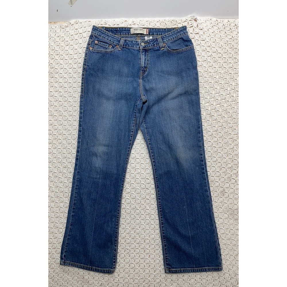 Levis 515 Jeans‎ Womens Size 16 M Bootcut Blue Denim  Cotton Blend  5-pockets